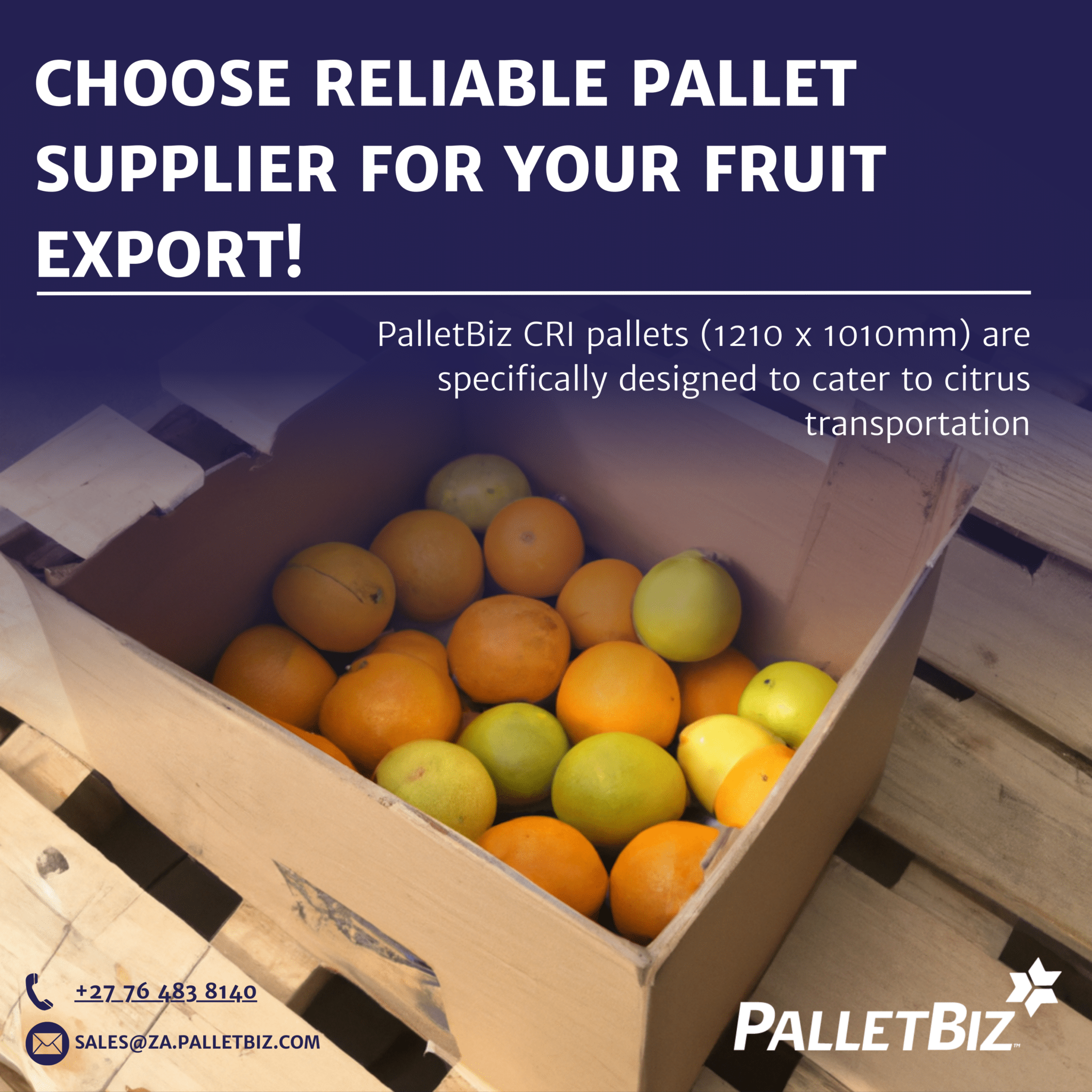 Citrus export pallets